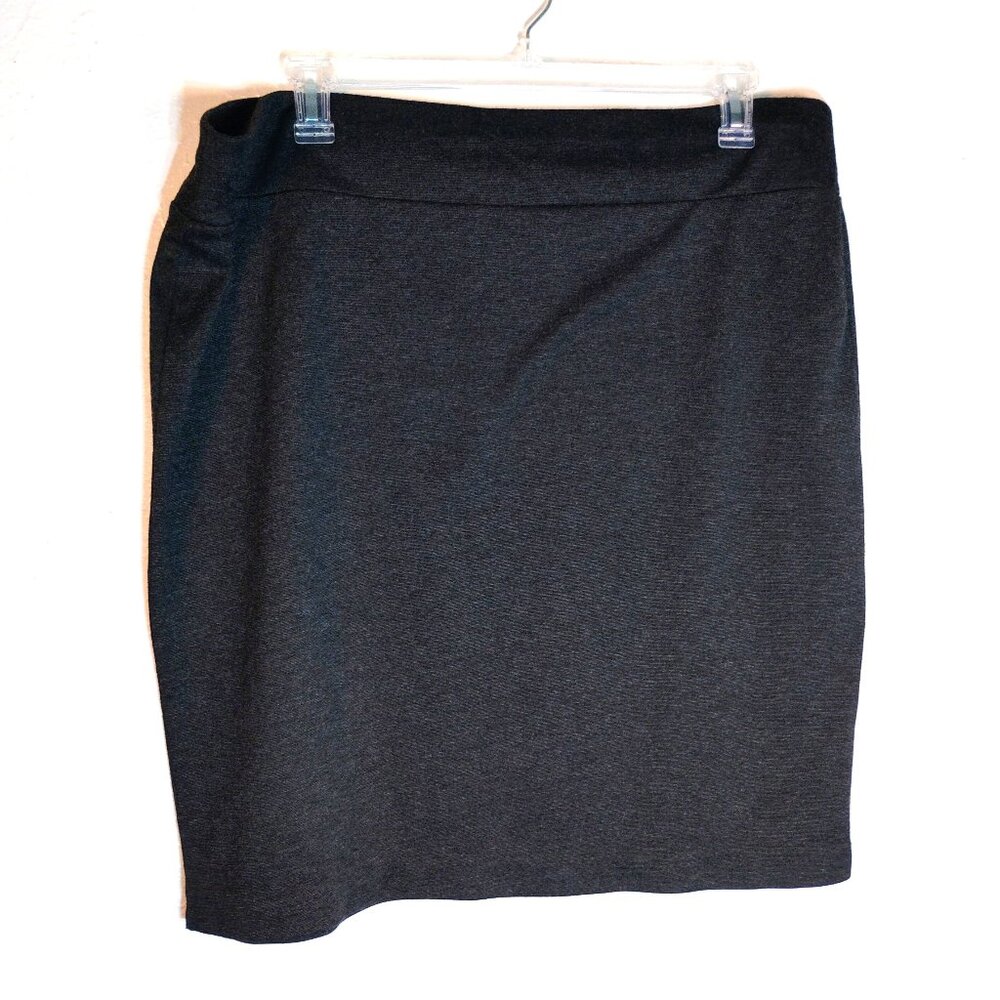 Avenue Soft Pencil Skirt Charcoal Grey Plus Size 18/20
